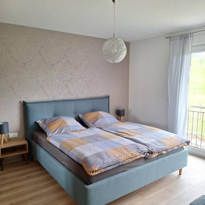 Ferienwohnung für 3 Personen, mit Balkon und Terrasse in Gersfeld - 2