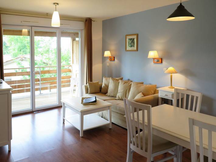 Appartement de vacances pour 4 personnes, avec bassin pour enfant et jardin ainsi que balcon et sauna dans les Landes - 3