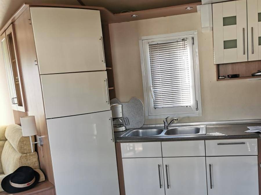 Camping Les Hortensias - Mobilheim 6 personen - Mobilheim 2 Zimmer+ Grand Confort Klimatisiert in Rosières (Ardèche), Parc naturel régional des Monts d'Ardèche