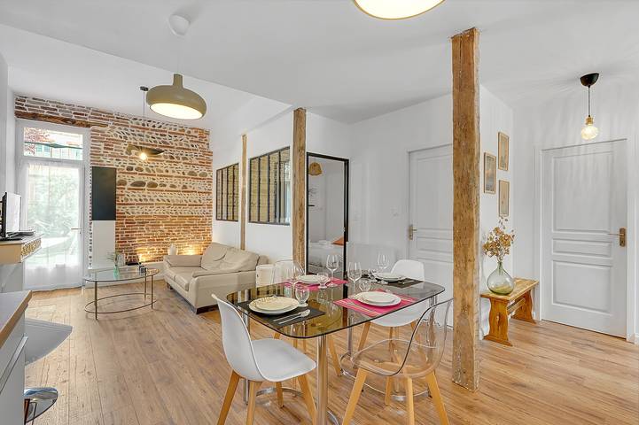 Location de vacances pour 2 personnes, avec Terrasse à Toulouse