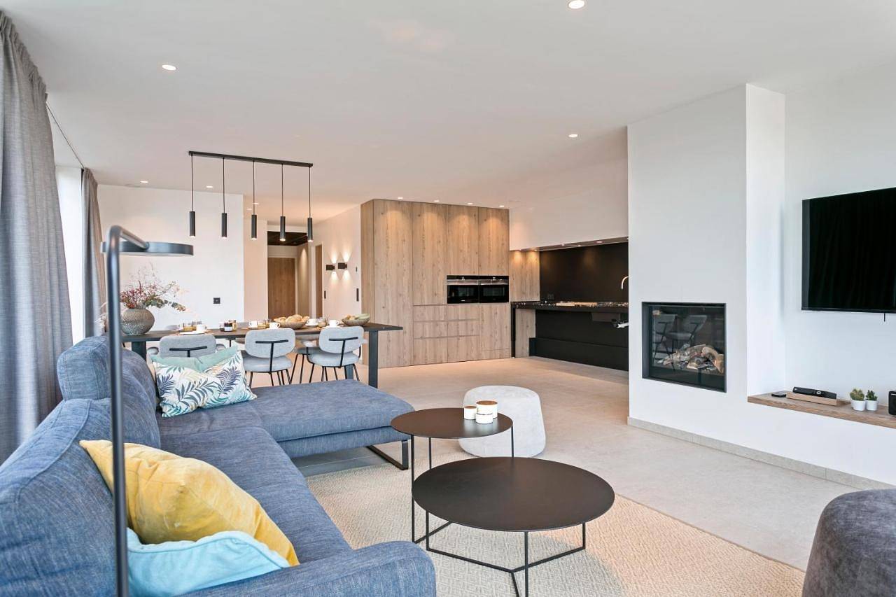 Geheel appartement, Vloed in De Panne, Belgische Kust