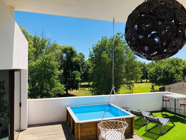 Gîte pour 4 personnes, avec jacuzzi et piscine ainsi que jardin et sauna à Lavérune - 2