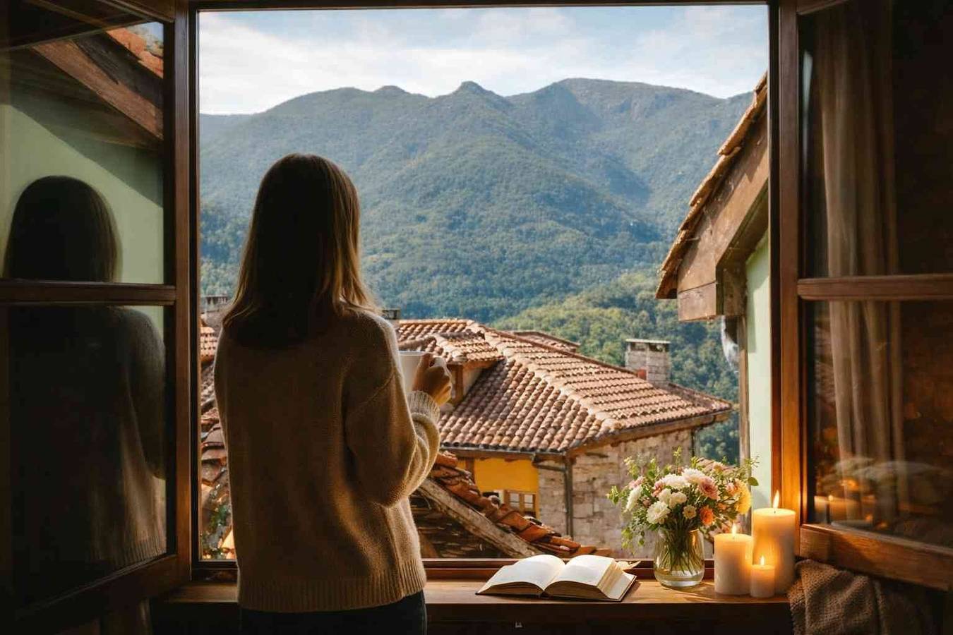 Ganze Wohnung, Ferienwohnung 'Montegrande Umgeben von Bergen' mit Gemeinschaftsterrasse & Wlan in Teverga, Cordillera Cantábrica