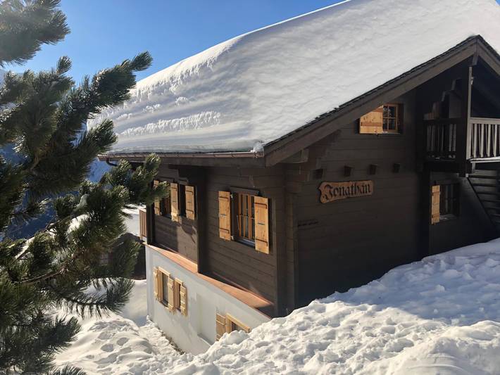 Hütte für 5 Personen, mit Balkon und Garten in Riederalp