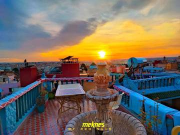 Cottage pour 2 personnes, avec terrasse et vue à Meknès
