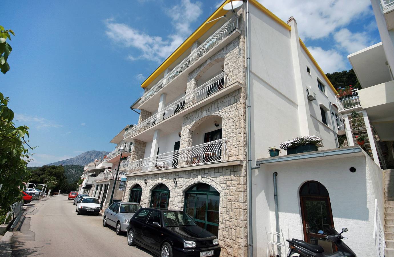 Cijeli apartman, Studio apartman s balkonom i pogledom na more Drvenik Gornja vala, Makarska As-4890-c in Drvenik, Makarska Riviera