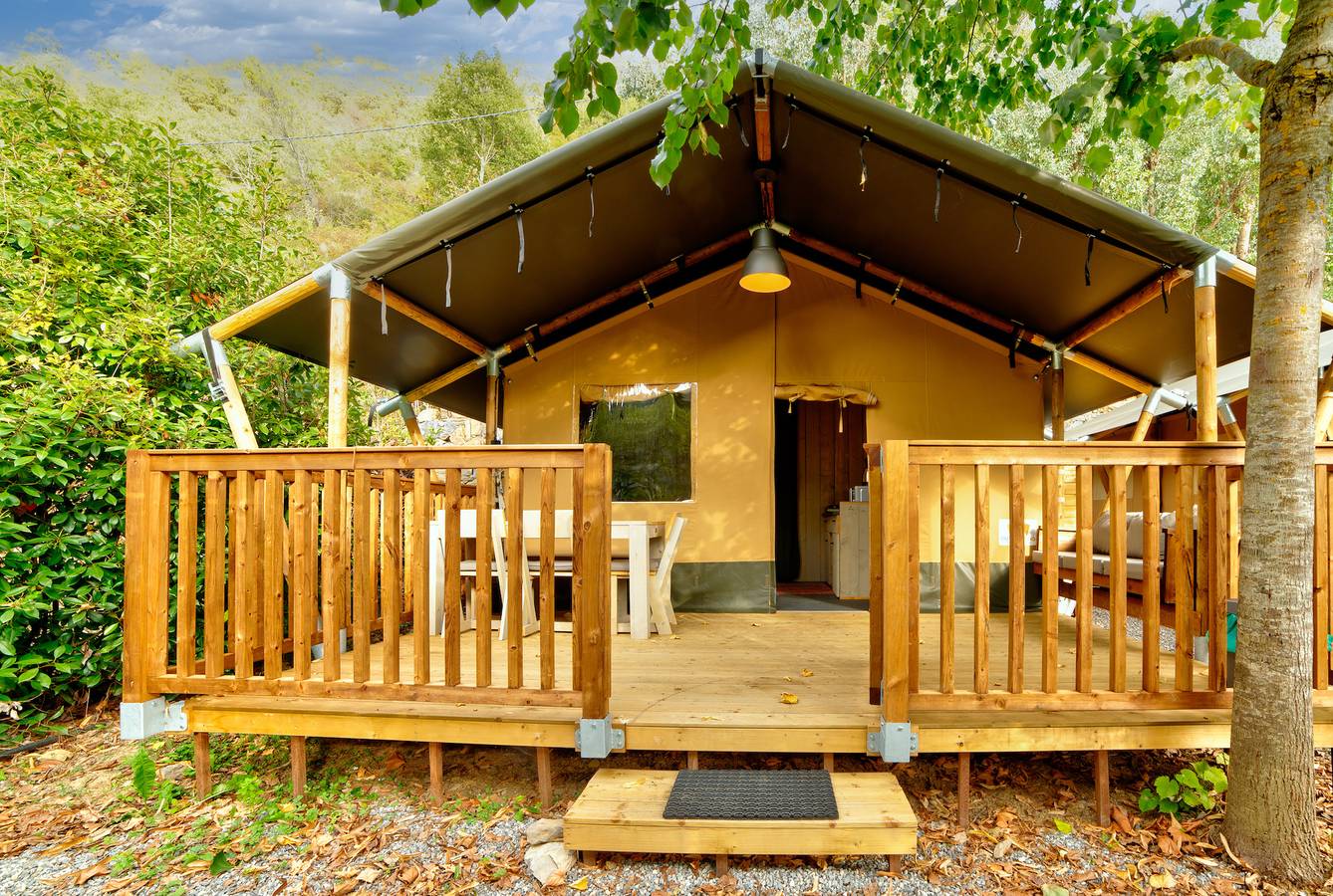 Camping Delle Rose — Safari Tent Serengeti in Isolabona, Ligurian Alps