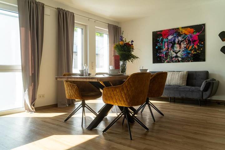 Ferienwohnung für 5 Personen, mit Balkon und Sauna in Echternacherbrück