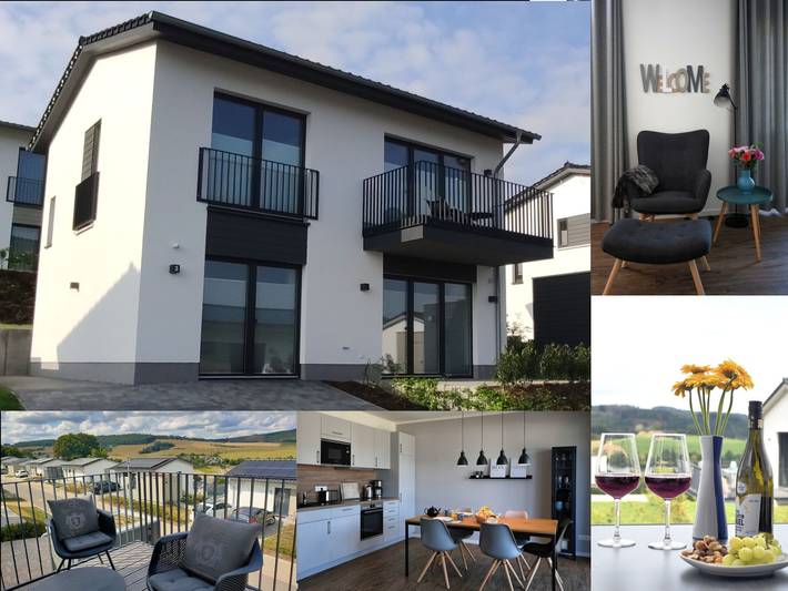 Ferienhaus für 5 Personen, mit Balkon und Garten sowie Sauna und Seeblick in Hessen
