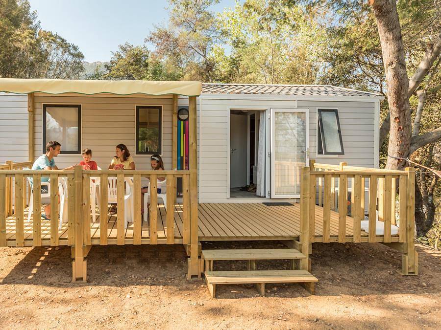 Camping Lacasa - Mobilhome 6 personnes - Bermudes Trio - Clim in Calcatoggio, Région d'Ajaccio