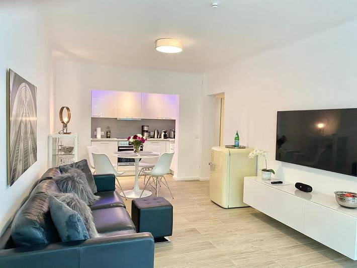 Ferienwohnung für 4 Personen, mit Balkon und Terrasse sowie Ausblick in Eppendorf Hamburg