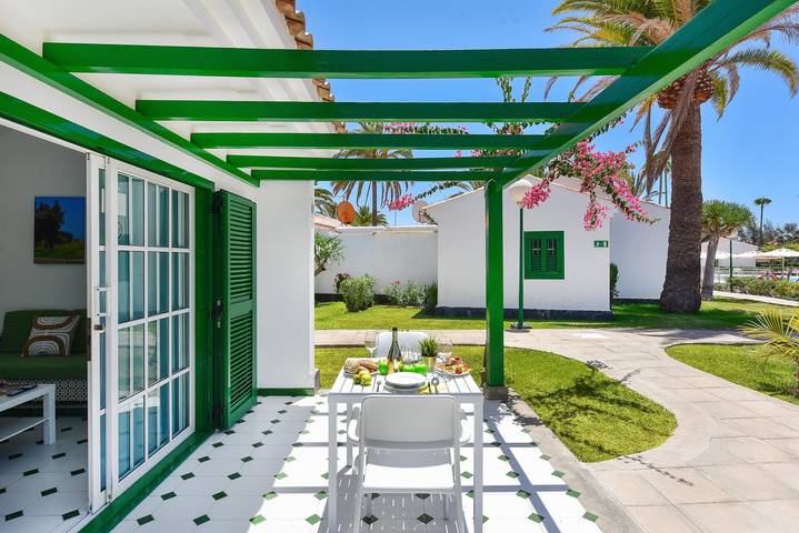 Bungalow für 2 Personen, mit Terrasse und Garten sowie Pool auf Gran Canaria