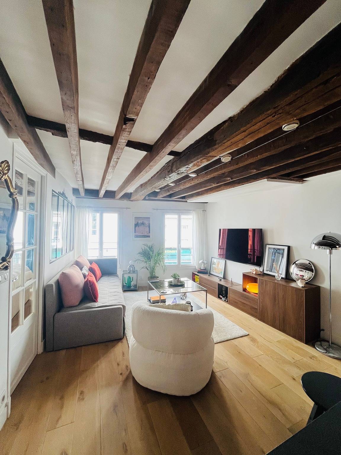 Geheel appartement, Stijlvol 2-kamerappartement bij het Panthéon met Wi-Fi, charme en comfort in Parijs, Ile de France