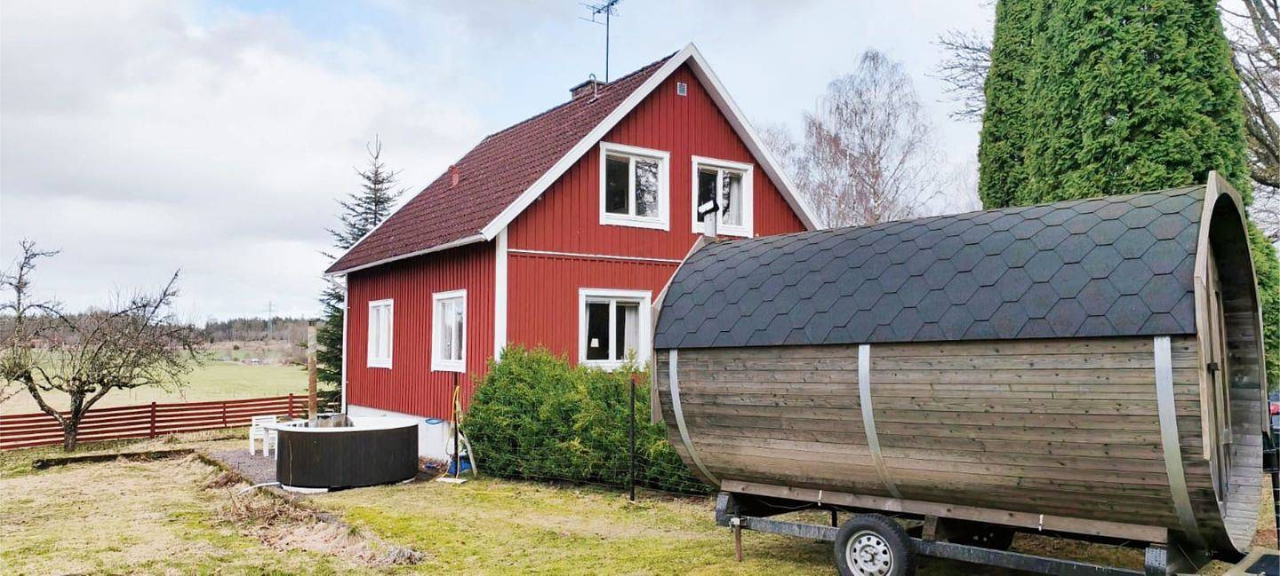 Hus Hornsö – Ferienhaus im schwedischen Stil im Naturpark Småland in Högsby
