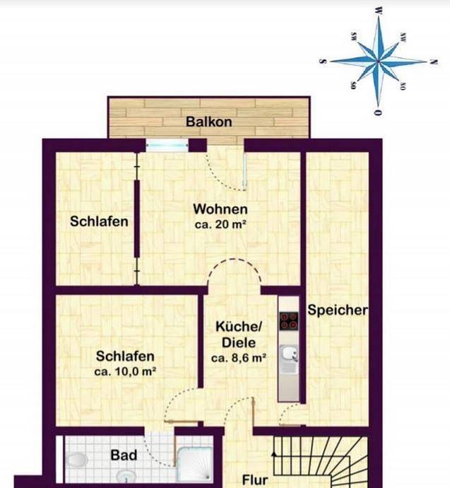 Ferienwohnung für 4 Personen, mit Balkon, mit Haustier in Ruhpolding - 3