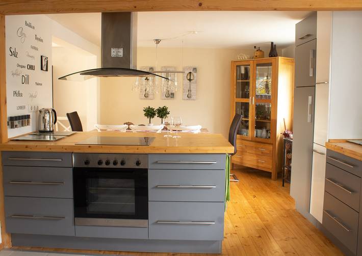 Ferienwohnung für 7 Personen, mit Balkon und Balkon/Terrasse sowie Terrasse und Garten im Frankenwald