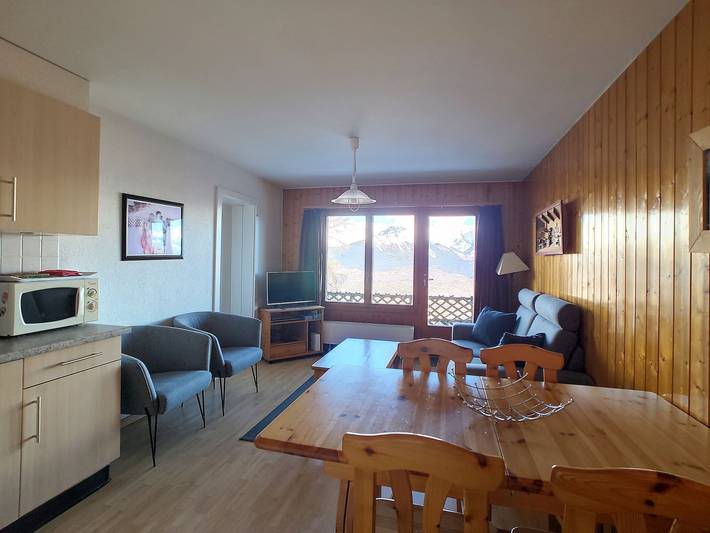Gîte pour 6 personnes, avec vue ainsi que jardin et terrasse à Veysonnaz - 3