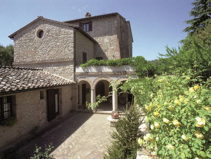 Appartamento per 8 persone, con giardino e terrazza nonché piscina, con animali domestici in Corciano