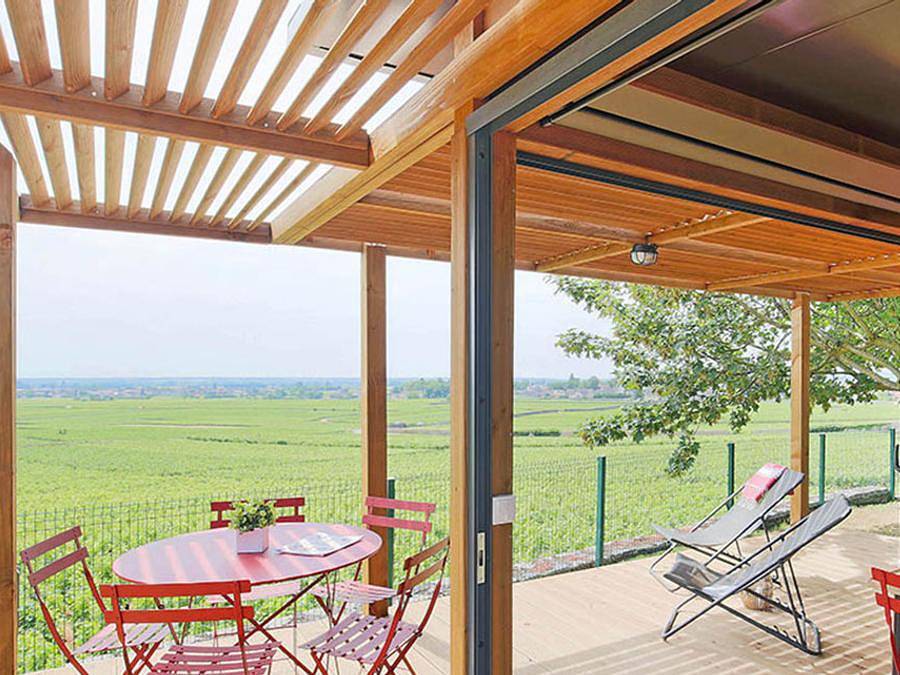 Camping Le Mont Grêle - Chalet 5 personnes - Chalet Mont Grêle - terrasse en L - 2 chambres in Lépin-le-Lac, Région de Chambéry