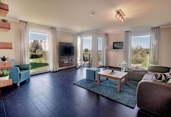 Ferienwohnung für 2 Personen, mit Balkon und Sauna in Börgerende-Rethwisch