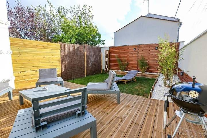 Appartement de vacances pour 6 personnes, avec balcon et jardin à Cognac
