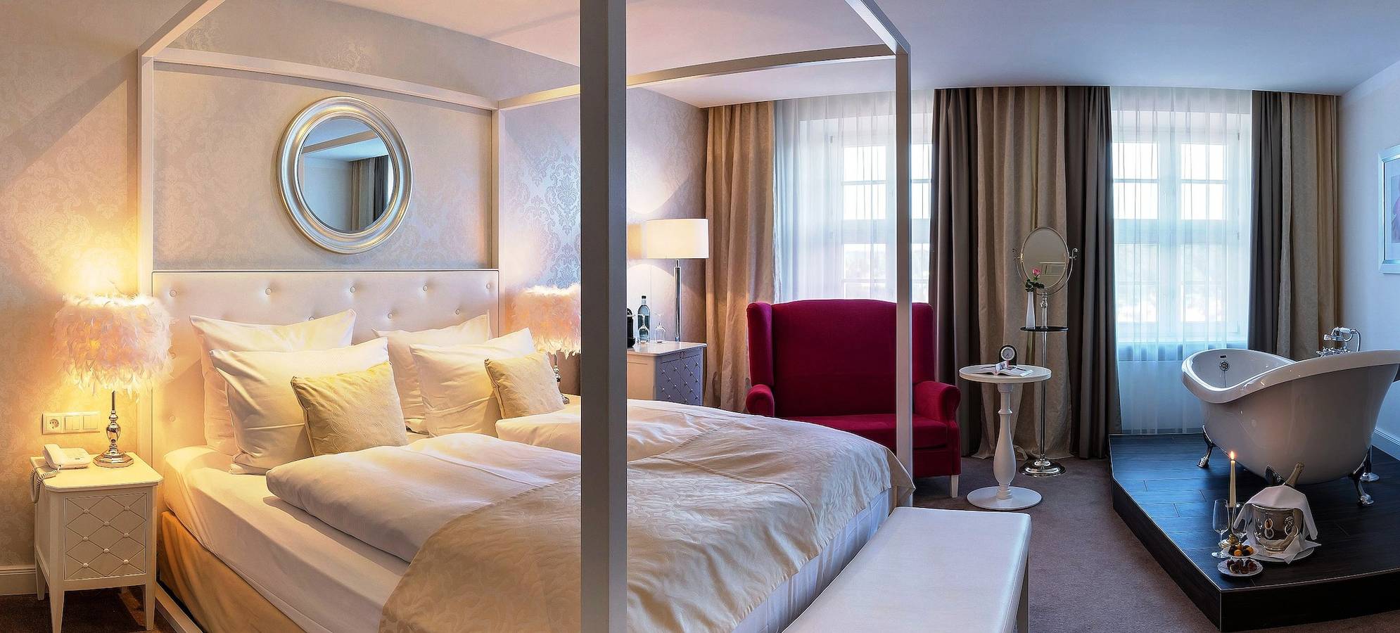 Romantik Hotel Burgkeller & Residenz Kerstinghaus - Standard Doppelzimmer in Meißen, Meißen Region