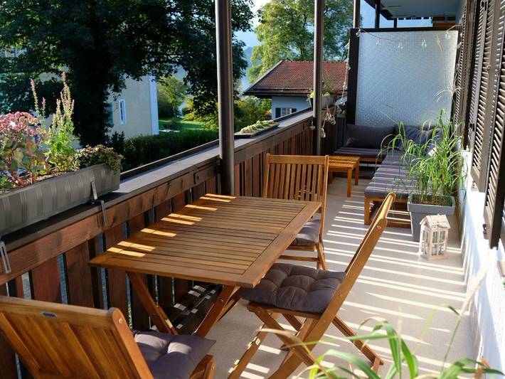 Ferienwohnung für 5 Personen, mit Balkon und Seeblick sowie Ausblick am Schliersee - 4