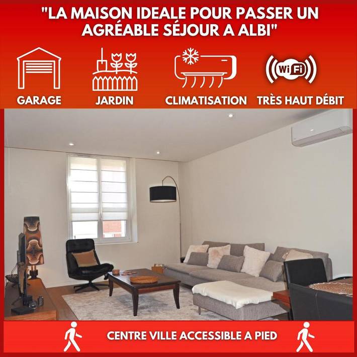 Maison de vacances pour 8 personnes, avec jardin