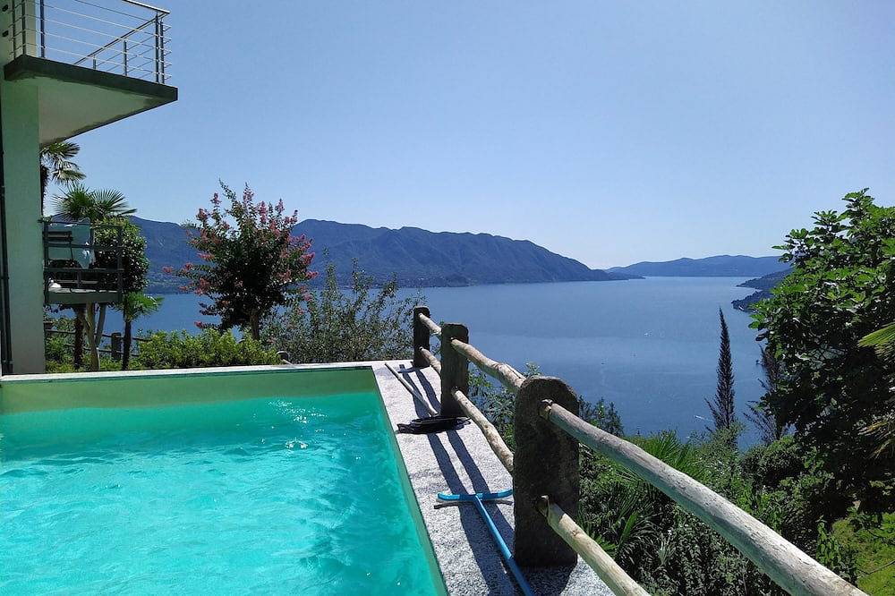 Panorama-Villa über dem Lago Maggiore: Privatpool, Seeblick & Traumterrassen in Piancassone, Trarego Viggiona