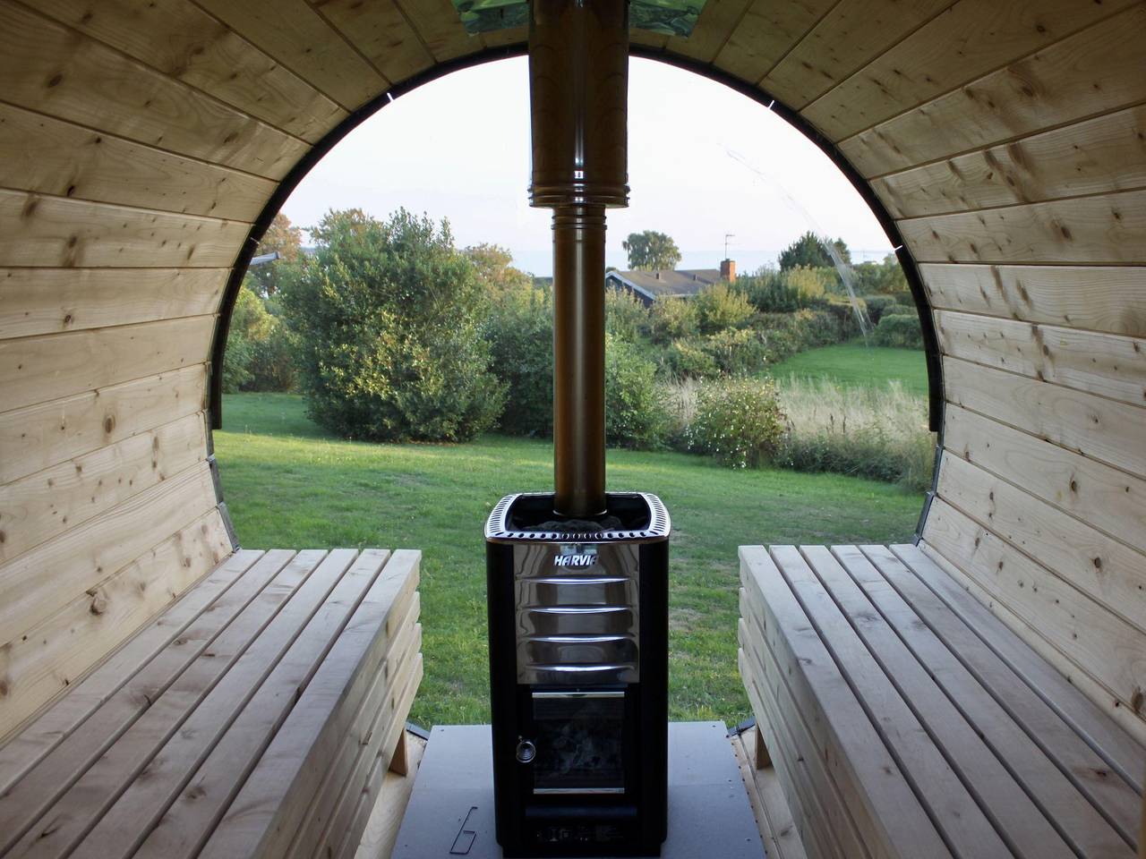 Holzhaus mit Sauna und Panoramablick auf die Ostsee in Horne, Fåborg