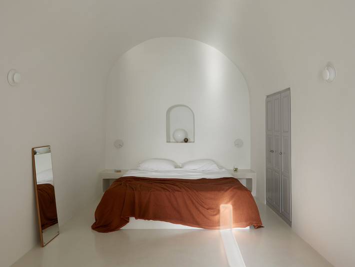 Villa pour 2 personnes, avec vue sur l’océan à Thera