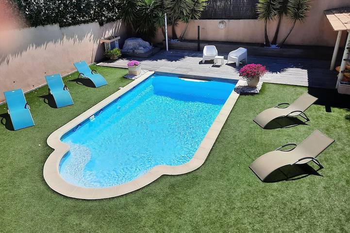 Villa pour 6 personnes, avec jardin, animaux acceptés dans Saint-Aygulf