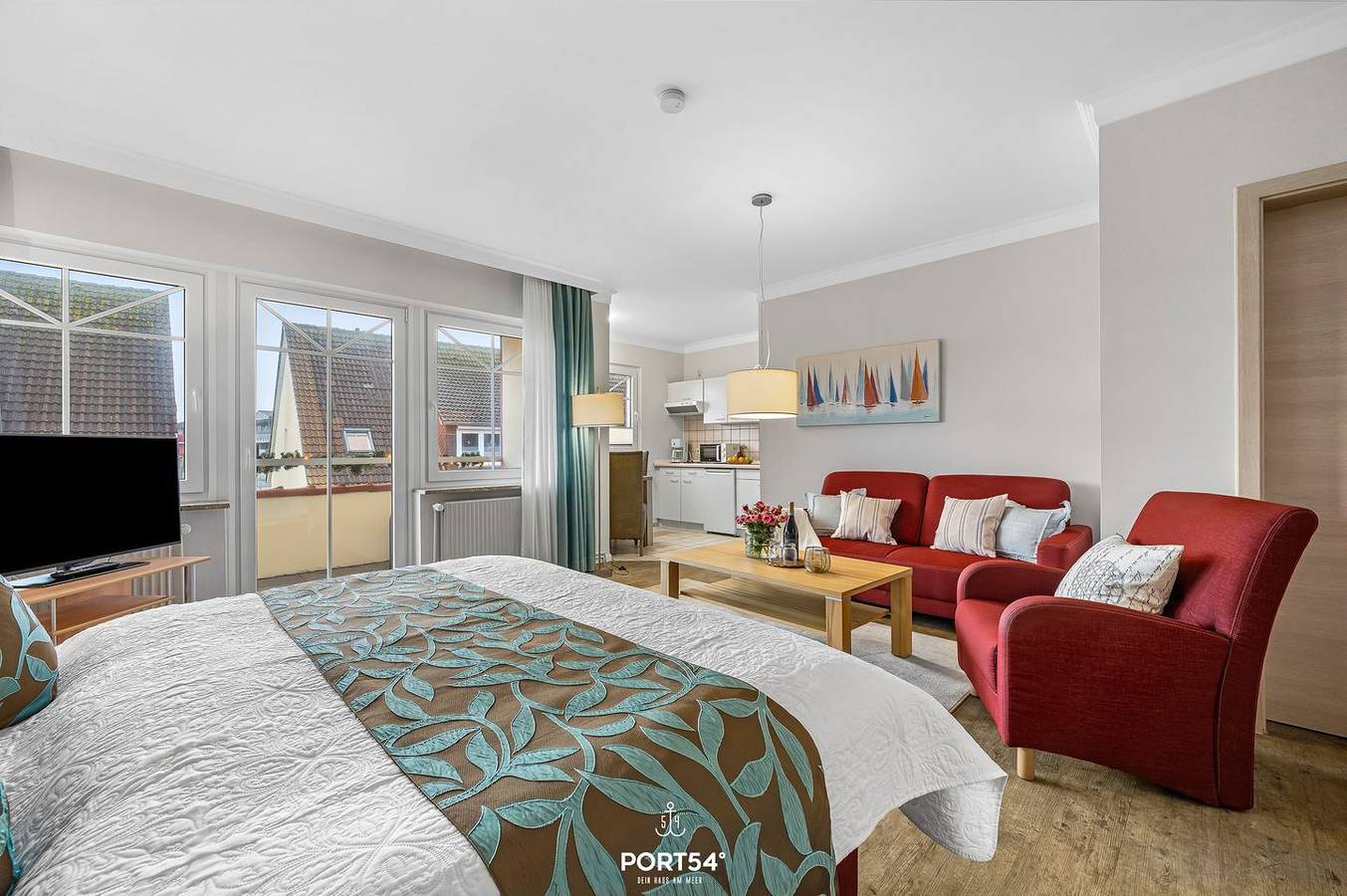 Ganze Wohnung, "Ferienwohnung Amrum" im Herzen Büsums mit Balkon zentral und strandnah in Hafen Büsum, Büsum