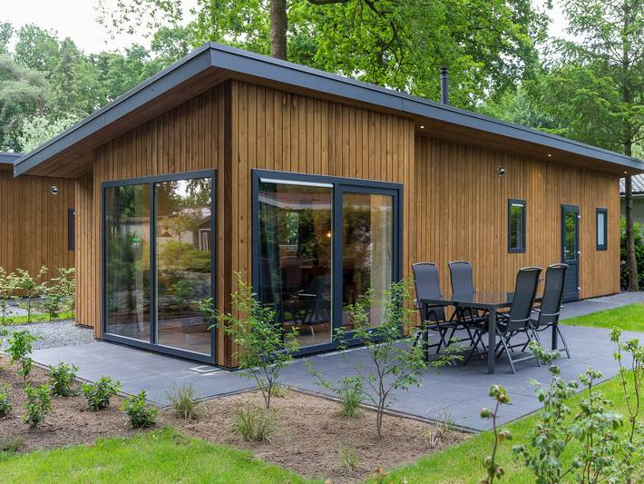 Lodge voor 4 personen, met sauna en tuin op de Veluwe