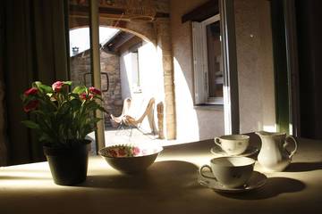 Gîte pour 6 personnes, avec balcon à Castelnau-Pégayrols