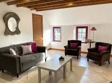 Gîte pour 6 personnes, avec jardin à Brucheville