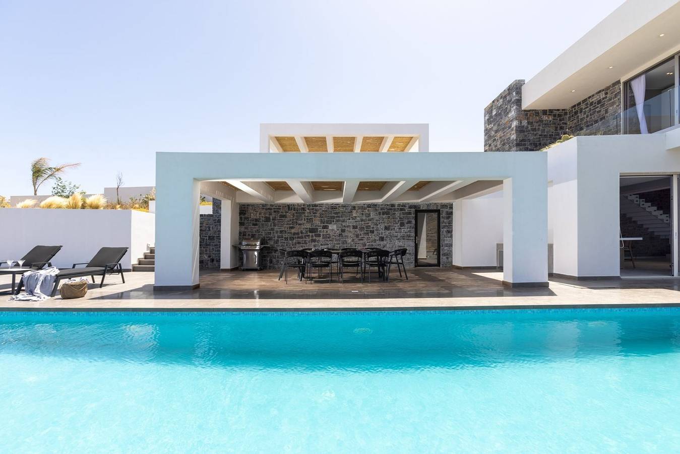 Villa für 12 Personen mit Balkon in Agia Pelagia, Achlada
