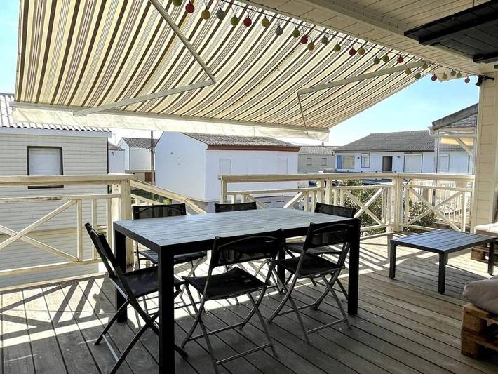 Chalet pour 8 personnes, avec balcon à Gruissan Plage - 3