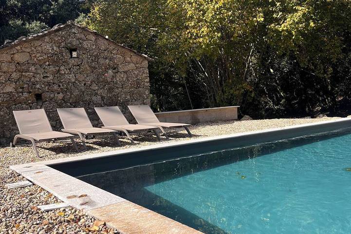 Maison de vacances pour 8 personnes, avec piscine, animaux acceptés