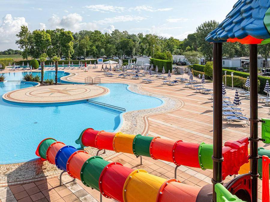 Camping Laguna Village - Lodge 4 persone - Lodge | 2 Camere da letto | 4 Persone | Terrazza rialzata non coperta in Caorle, Provincia di Venezia