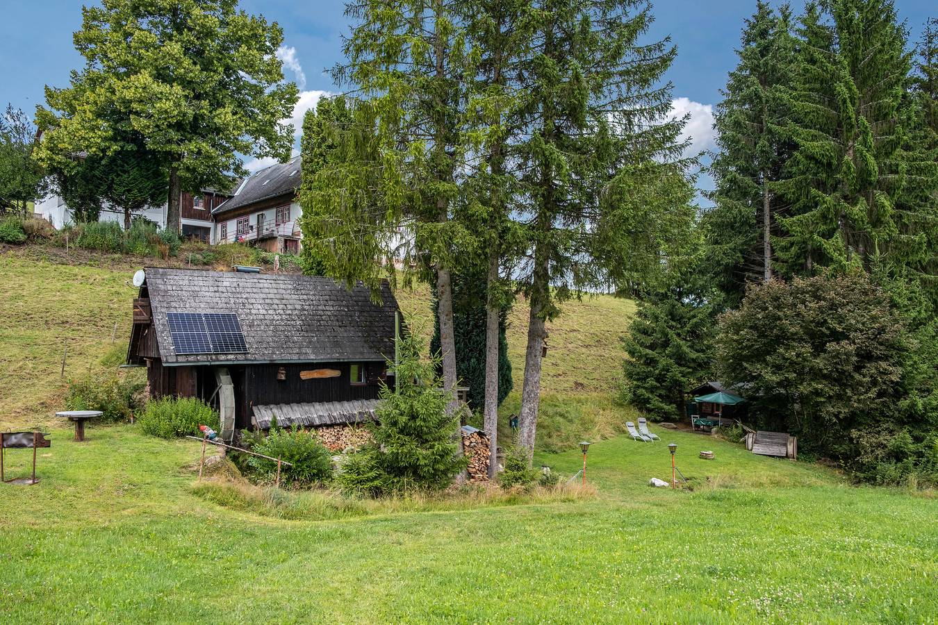 Ferienhaus 'Mühle Am Wolfsgrund' mit Bergblick, Privater Terrasse und Privatem Garten in Unterkirnach, Mittlerer Schwarzwald