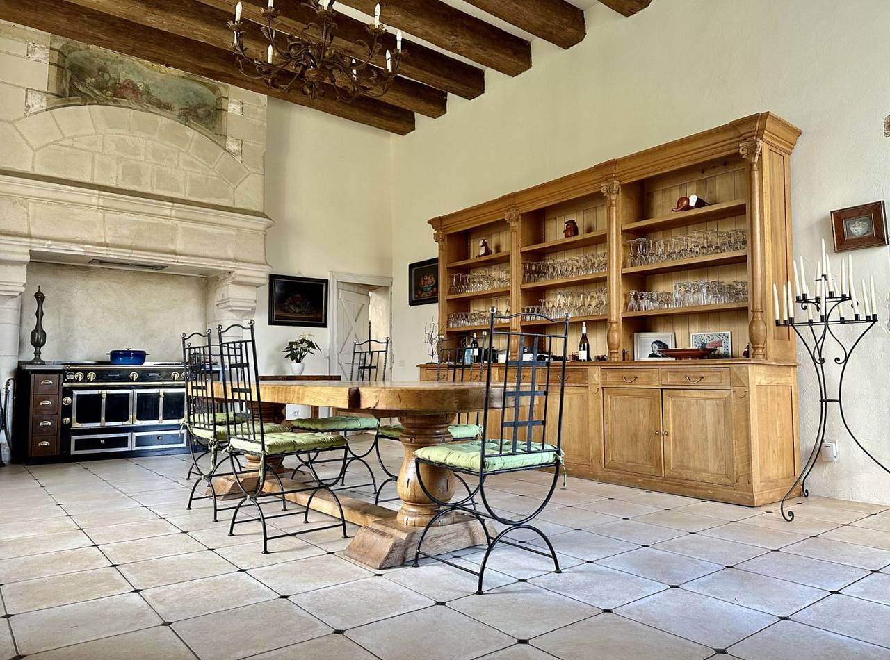 Château au cœur d'un village avec commerces à proximité in Artannes-sur-Indre, Région de Tours