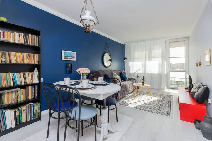 Apartament wakacyjny dla 4 osób, z balkon/ taras, Dla rodziny w Przymorze