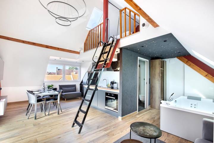 Chambre d’hôte pour 5 personnes, avec terrasse et vue dans le Haut-Rhin