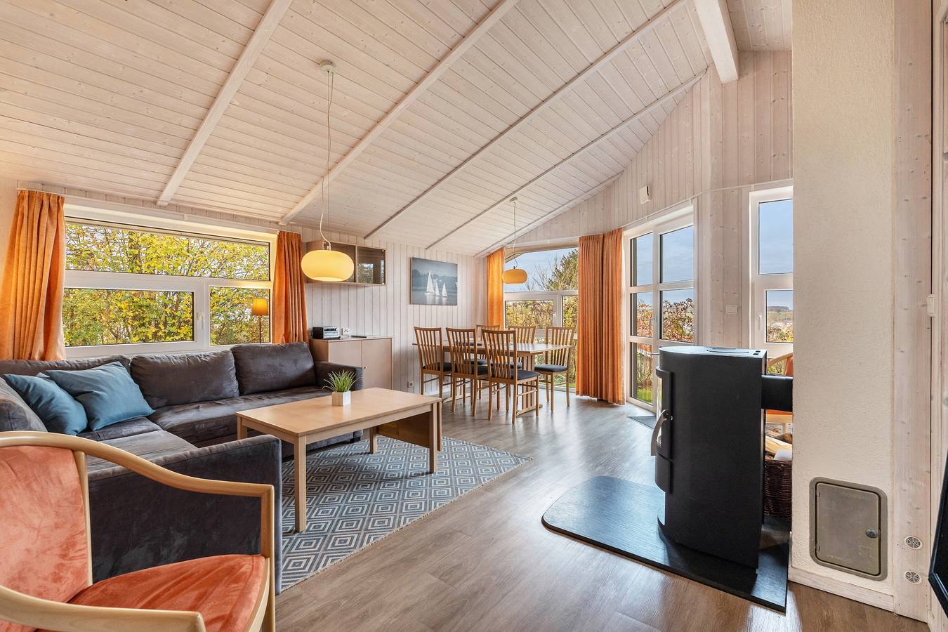 Ferienhaus 'Skipper-Lodge Süd' mit Meerblick, privater Terrasse und Wlan in Kosel, Rendsburg-Eckernförde
