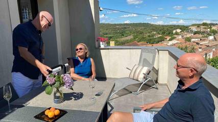 Gîte pour 7 personnes, avec terrasse et vue, animaux acceptés à Quarante