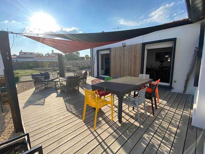 Villa pour 6 personnes, avec terrasse ainsi que jacuzzi et jardin, animaux acceptés à Noirmoutier