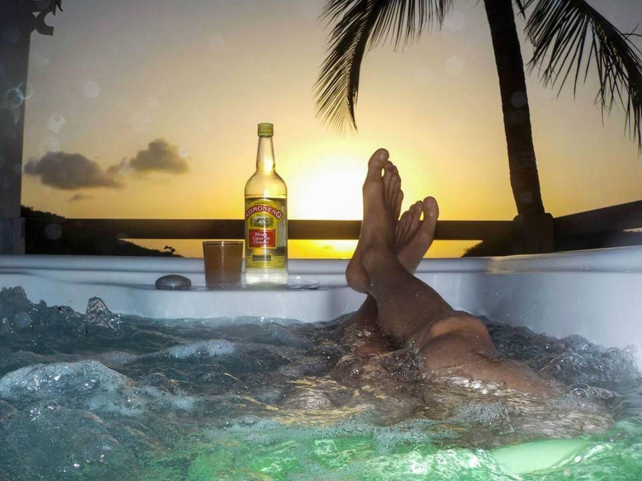 Mit Jacuzzi in Deshaies, Guadeloupe (Caribbean)
