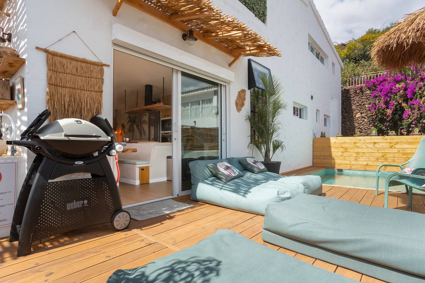 Maison de vacances 'Oceania B' avec vue sur la mer, Wi-Fi et climatisation in Chayofa, Arona