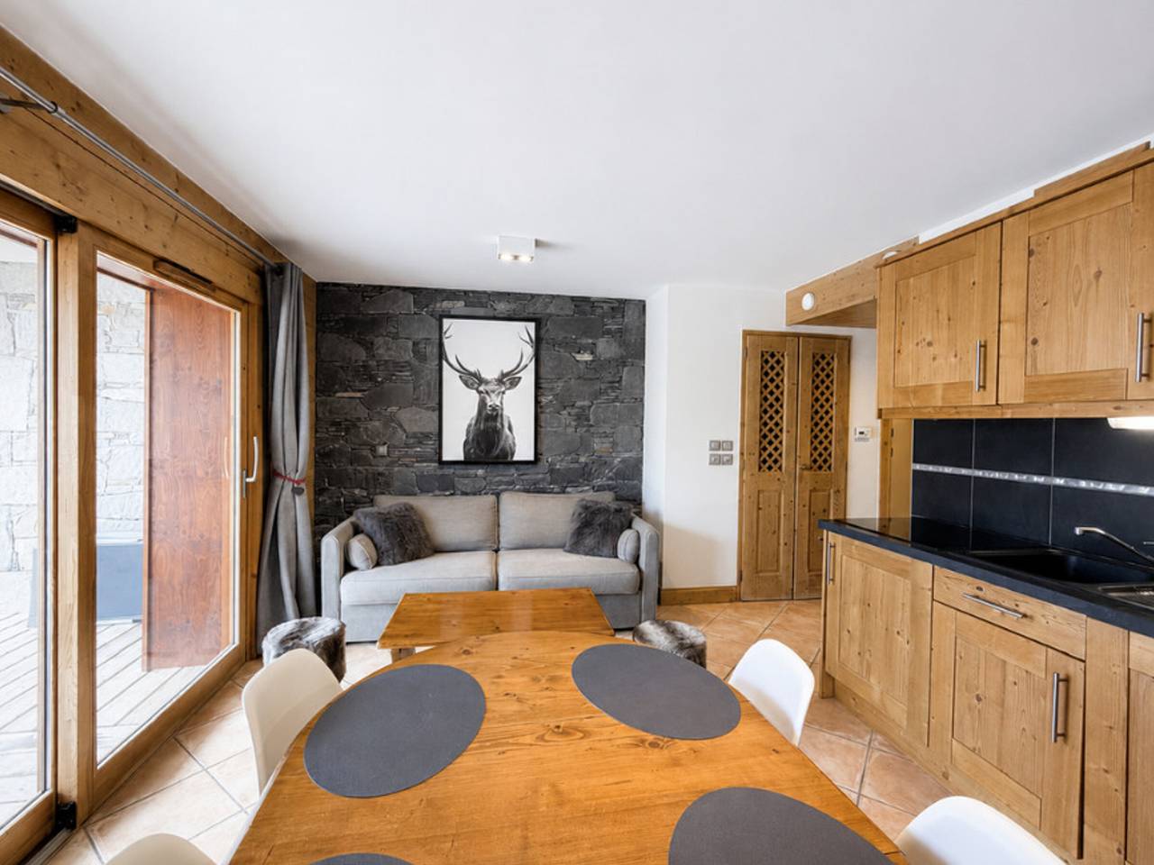 Geheel appartement, Charming apartment for 4 with terrace, parking and Wifi - St Martin de Belleville in Saint-Martin-de-Belleville, Massif de la Vanoise